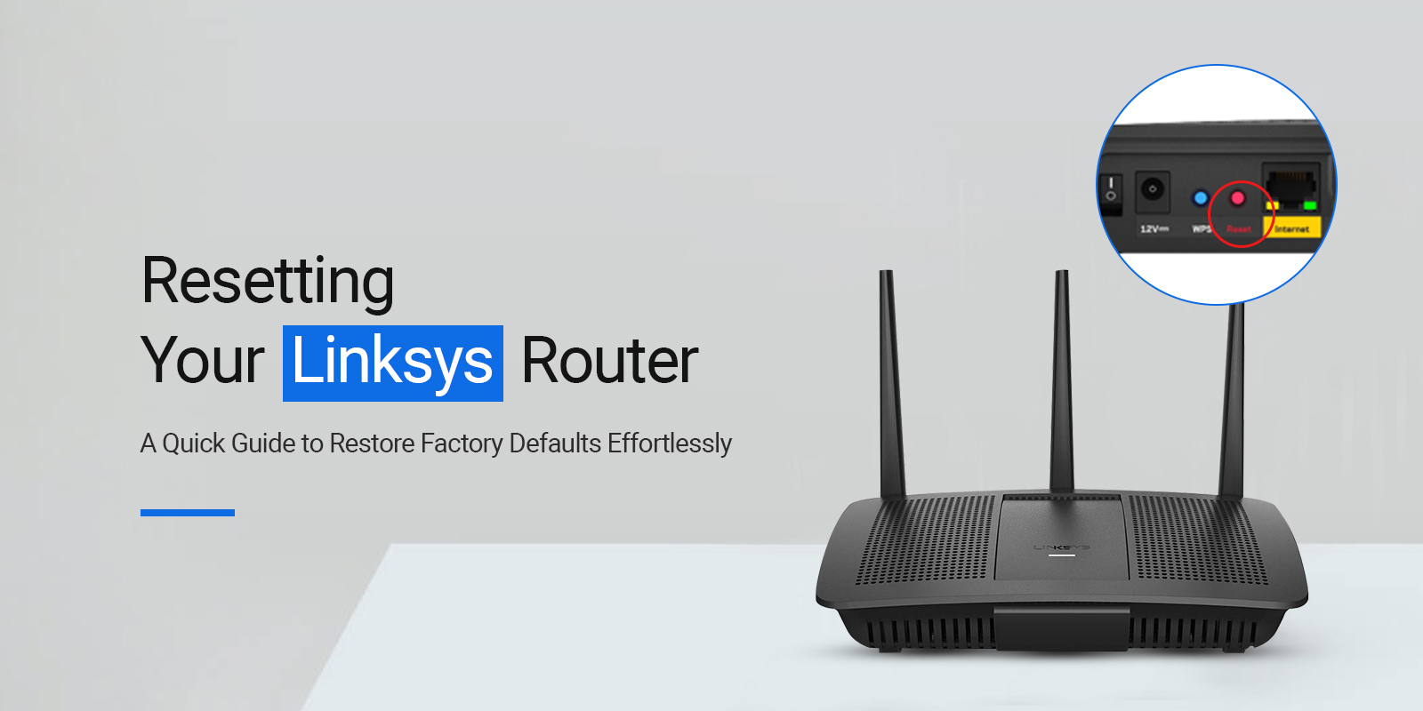 linksys router reset